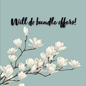 I will take offers and I will bundle!